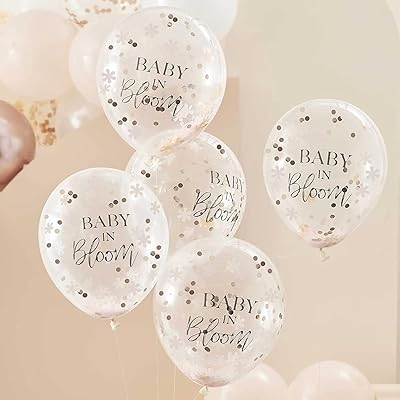 Ballons transparents pour fête prénatale ginger raye avec ballons de décoration de fête