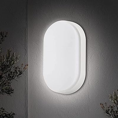 Lampe led ovale murale bellatm 24 w avec cadre blanc