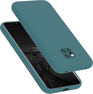 Coque huawei mate 20 pro coque pare-chocs en gel liquide avec doublure