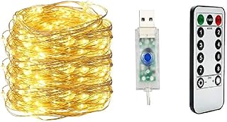 Bande lumineuse étoile étanche 200 led avec fil de cuivre de 20 m