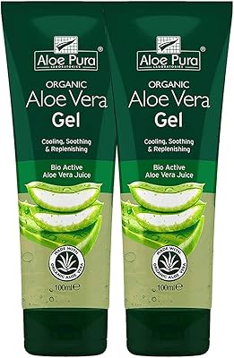 Gel d'aloe vera pur 100 ml (pack de 2)