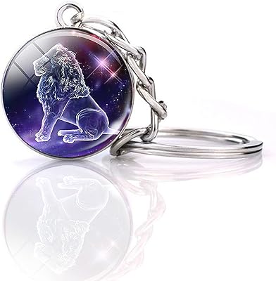 Jwpavilion zodiac 12 constellations porte-clés en cristal brillant avec pendentif qui brille