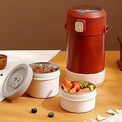 Récipient alimentaire isolé en acier inoxydable boîte à bento large bouche