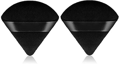 Éponge triangulaire en poudre pour le visage pour poudre libre, poudre minérale velours