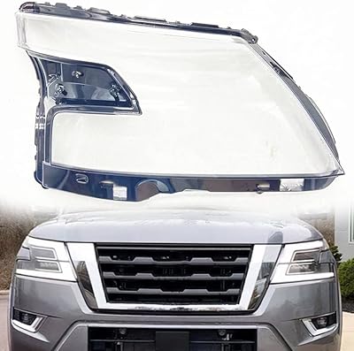 Couvercle d'objectif de phare de voiture pour nissan patrol 2020 2021, polycarbonate transparent