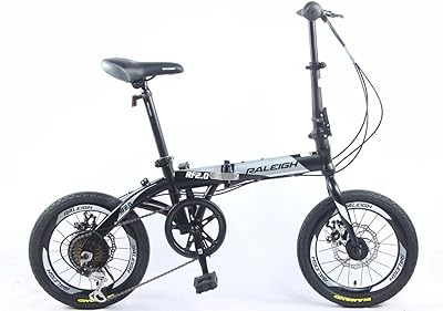 Vélo de ville pliant en acier au carbone rally 16 pouces, vélo pliant