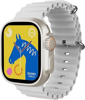 Montre ultra intelligente hatch a8 écran 195 pouces bluetooth appels musicaux