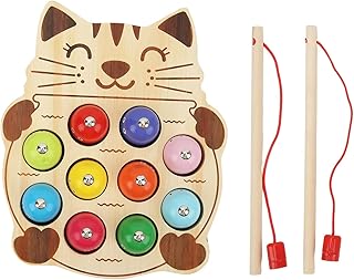 Jeu de pêche magnétique, jouet de motricité fine montessori, jouet de pêche