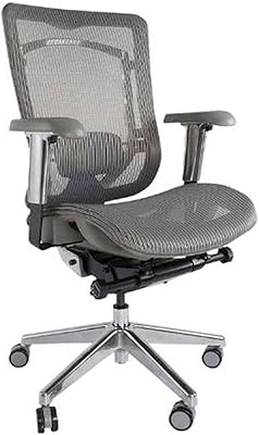 Chaise de bureau moderne à accoudoirs réglables mahmai avec roulettes