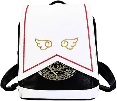 Sac à dos d'école magique gk-o, captur kinomoto sakura lolita design, blanc, taille