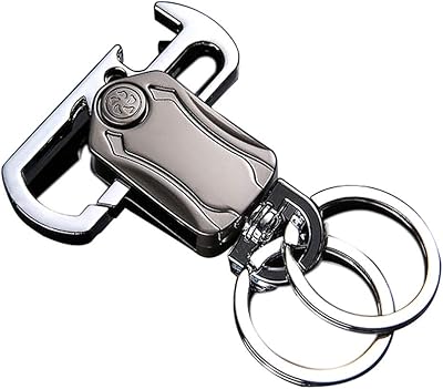 Porte-clés de voiture noir argent