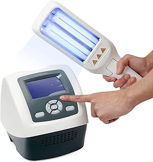 Lampe de photothérapie portative uv/311nm, minuterie intelligente portable pour photothérapie uvb et écran