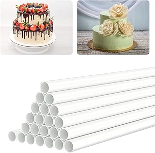 Tigeaux et piquets à gâteau en plastique blanc pour construire des gâteaux étagés et empilables pour supporter des pipettes rondes de 1 cm de diamètre (24 cm de long). L'univers du discount accessible 24/7 sur Diaytar Sénégal