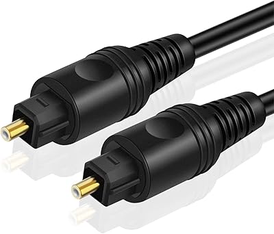 Câble audio optique numérique tnp toslink (6 pieds) cordon de raccordement à fibre