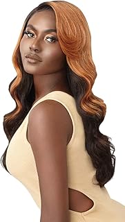 Perruque synthétique hd lace front wig outre color bomb - levana, perruques longues