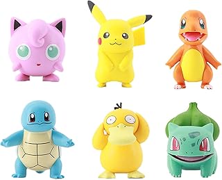 Ensemble de 6 figurines de dessin animé mistk pour décorations de bureau