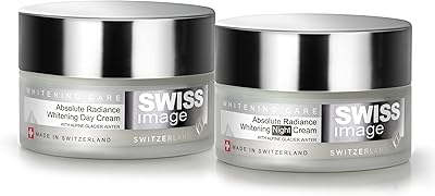 Swiss image absolute crème de jour et crème de nuit, pack de 2 x 50 ml, enrichie en niacinamide et complexe white ten. Des produits authentiques à prix réduits sur Diaytar Sénégal