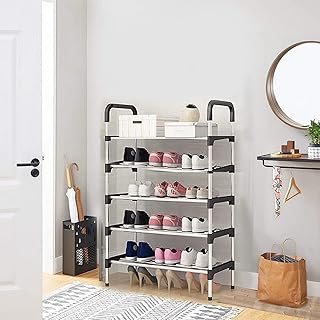 Étagère à chaussures sur pied en métal à 5 ​​niveaux amater - armoire