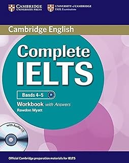 Cahier d'exercices complet des bandes ielts 4-5 avec réponses avec cd audio