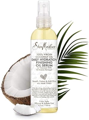 Huile de noix de coco 100 % vierge shea moisture pour tous types
