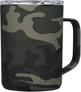 Tasse à café de voyage isotherme corkcicle avec couvercle, en acier inoxydable, résistante