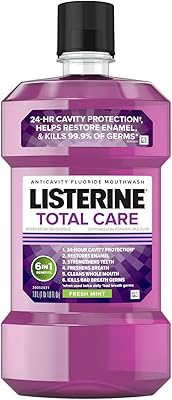 Rince de bouche anti-carie listerine total care, rince-bouche au fluor, 6 bienfaits contre