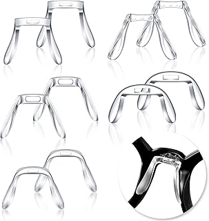 24 pièces en plastique en forme de u pour lunettes plaquettes nasales