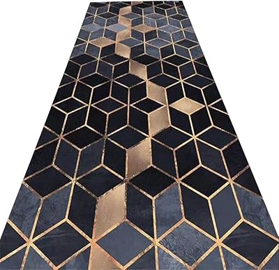 Amsxnoo tapis de couloir lavable en machine, antidérapant, pour le salon, doux, chaud