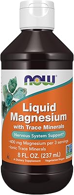 Suppléments now magnésium liquide avec oligo-éléments soutien du système nerveux* 8