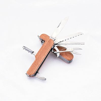 Couteau de poche suisse pliant multifonctionnel gentleman, parfait pour le camping en plein