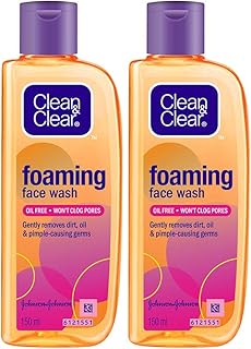 Nettoyant moussant pour le visage clean & clear 150 ml (pack de 2)