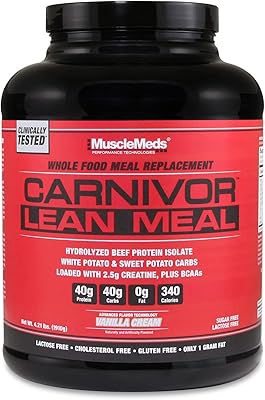 Muscle maids carnivore meal shake de remplacement d'aliments entiers mre isolat