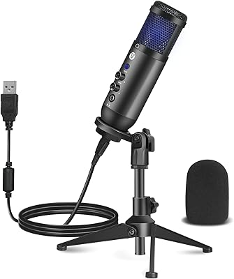Vantek levosa rgb usb microphone de jeu à condensateur, microphone de course pour pc, ps4, ps5 et mac, cardio, trépied, filtre anti-pop, contrôle muet/gain/écho, ultrasons, tuba, youtube, pièces. Profitez des meilleurs deals du Sénégal sur Diaytar