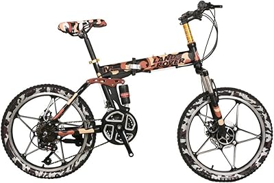 Vélo de montagne pliant land rover flra 20 pouces, 21 vitesses de suspension