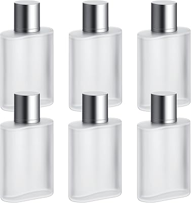6 flacons de parfum en verre dépoli de 100 ml, flacons de parfum