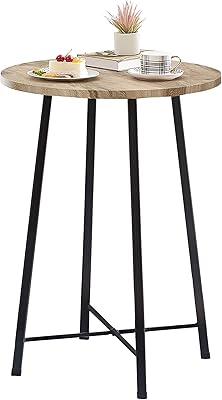 Table de bar ronde vesello, mobilier de bar de bistro classique, petite salle