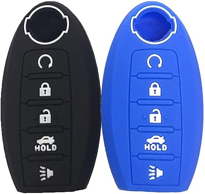 Couvercle de protection en silicone pour clé télécommande 5 boutons pour nissan