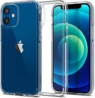 Coque de protection hybride spigen crystal conçue pour iphone 12 mini - crystal
