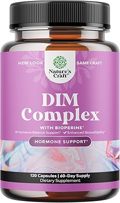 Puissant supplément dem pour femmes équilibre hormonal avec du diindolylméthane et poivre