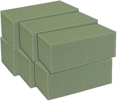 6 blocs de mousse sèche de qualité supérieure pour composition florale, blocs