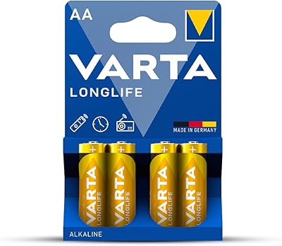 Pile alcaline aa longue durée varta 4 pièces - piles hautes performances