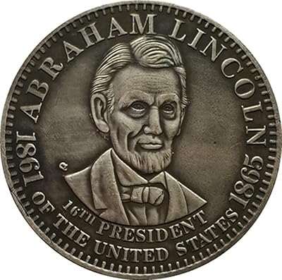 Pièces commémoratives américaines 1865, dollar en cuivre plaqué argent antique, pièces commémoratives étrangères