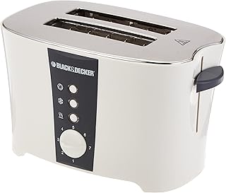 Grille-pain 2 pièces black & decker cool touch - blanc, et122-b5