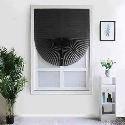 Rideaux occultants plissés ekam, 90 x 150 cm, rideaux de fenêtre occultants