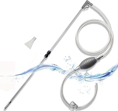 Kit de nettoyage d'aquarium de 17 l, nettoyeur de gravier d'aquarium, changeur d'eau