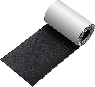 Ruban de réparation en cuir, kit de patch noir 3 x 60 pouces