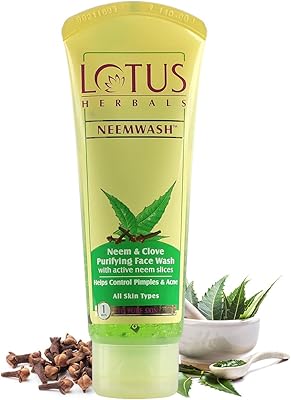 Nettoyant nettoyant pour le visage au neem et aux clous de girofle