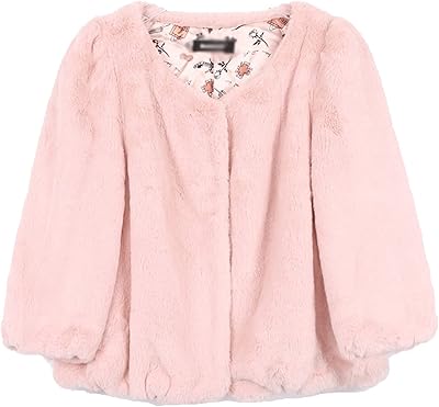 Xzeit veste moelleuse, automne court rose doux léger manteau en fausse fourrure femmes manches bouffantes veste moelleuse décontractée haut court. Diaytar : Là où commence votre expérience shopping idéale