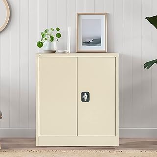 Armoire de bureau en acier basse hauteur rigide classeur avec étagères et compartiment