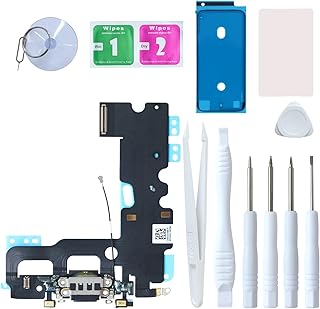 Lozop pour iphone 7 remplacement du port de charge, connecteur de station d'accueil, microphone et câble antanna avec kits d'outils de réparation pour iphone 7 4,7 pouces, tous les supports (noir). Le meilleur du e-commerce discount réuni sur Diaytar